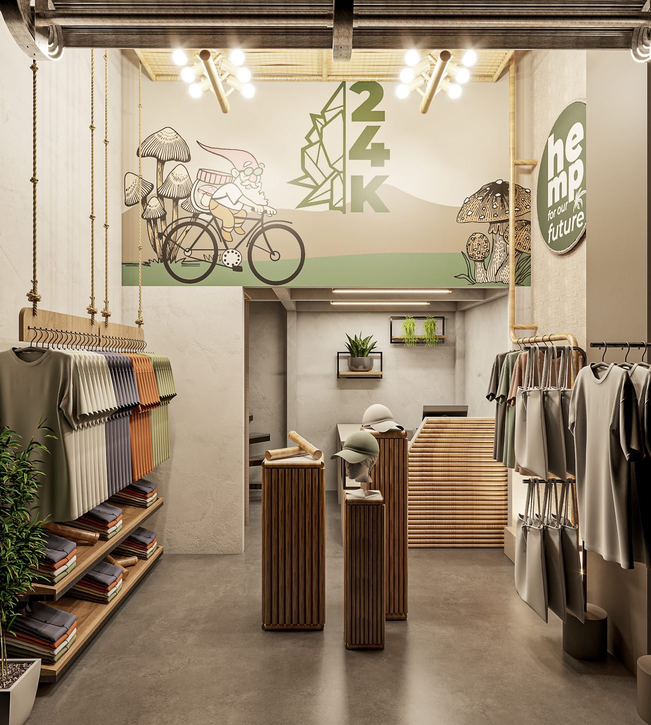 Ambiente comercial do Twenty Four K no Mercado Novo